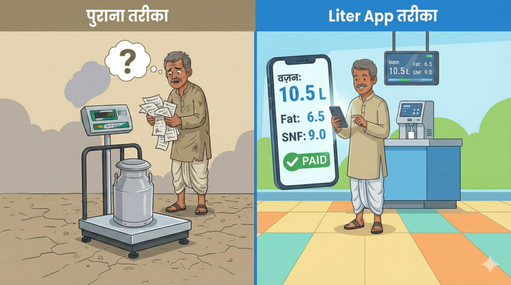 दूध का सही हिसाब: क्यों समझदार किसान कर रहे हैं Liter App की मांग?