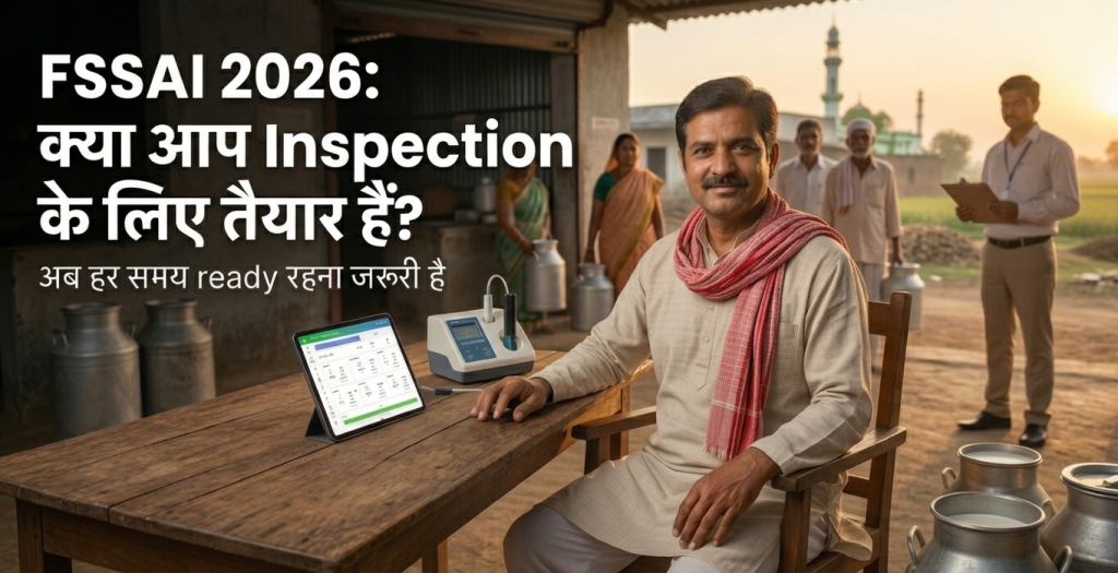 FSSAI 2026 डेयरी नियम में milk collection और FAT SNF रिकॉर्ड